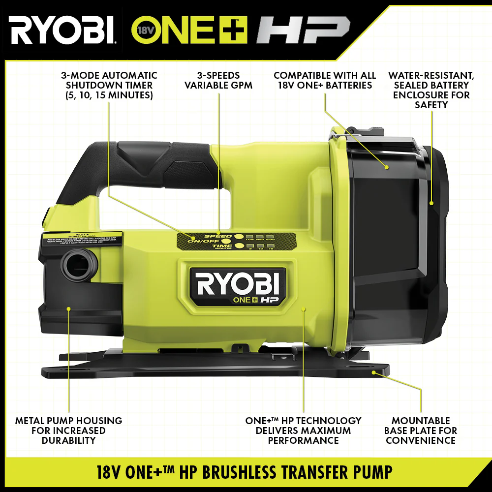 18V ONE+ HP Transfer Pump - Image 2