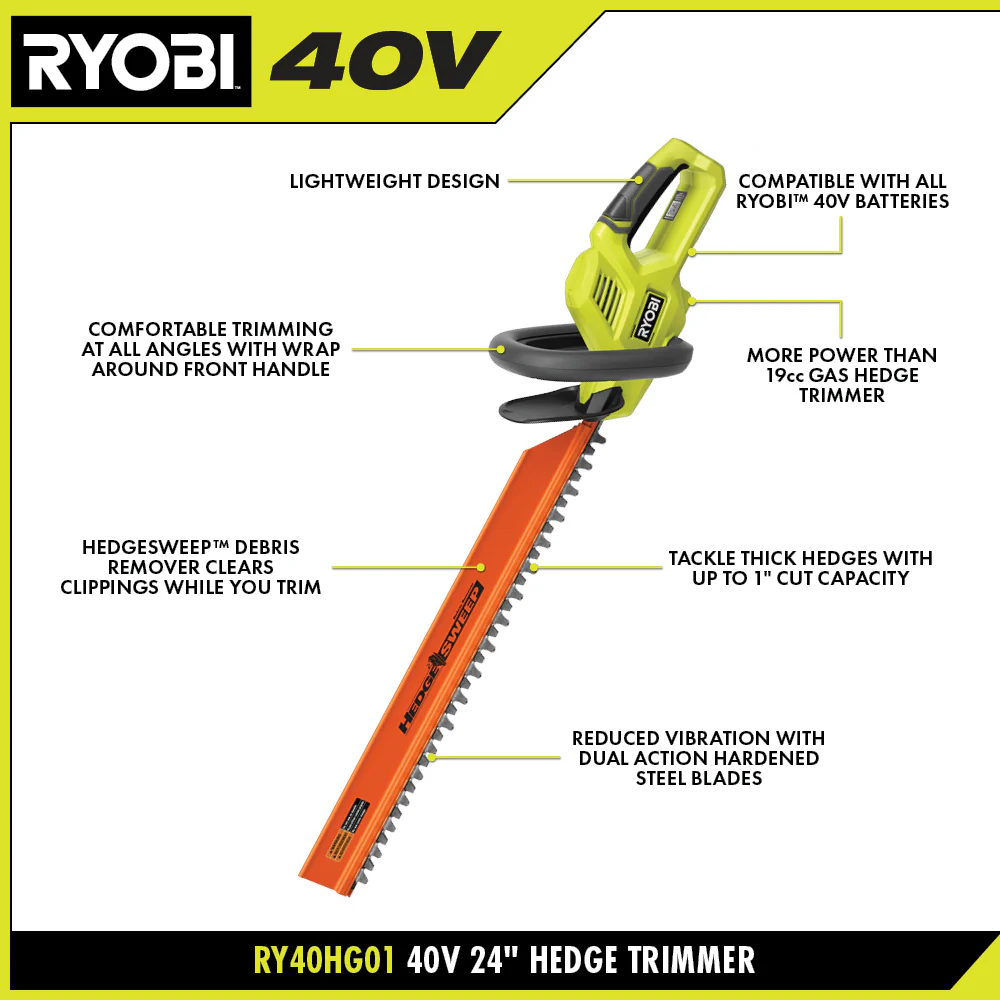 40V 24" HEDGE TRIMMER KIT - Image 4