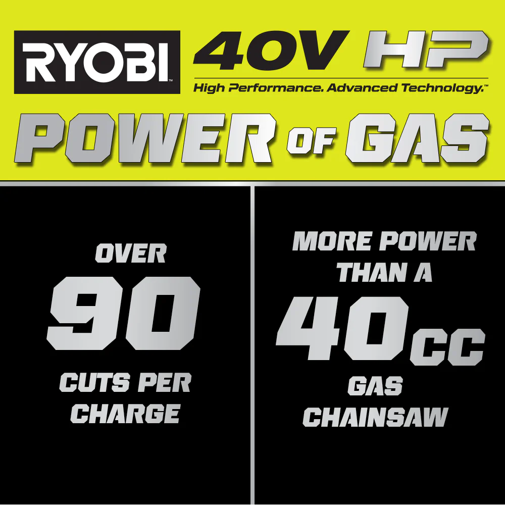 40V HP BRUSHLESS 18" CHAINSAW KIT - Image 3