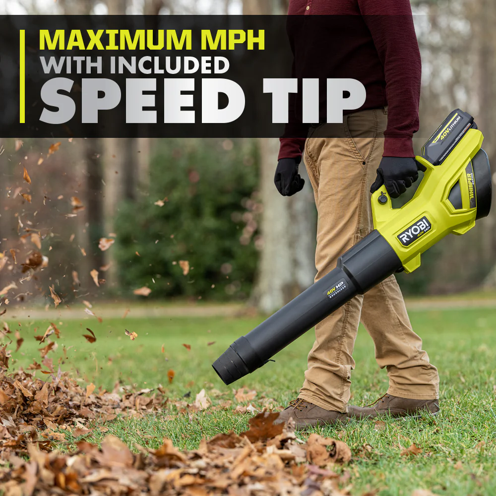 40V HP Brushless WHISPER SERIES 650 CFM 160 MPH Leaf Blower Cordless with 4.0 Ah Battery and Charger - Image 11