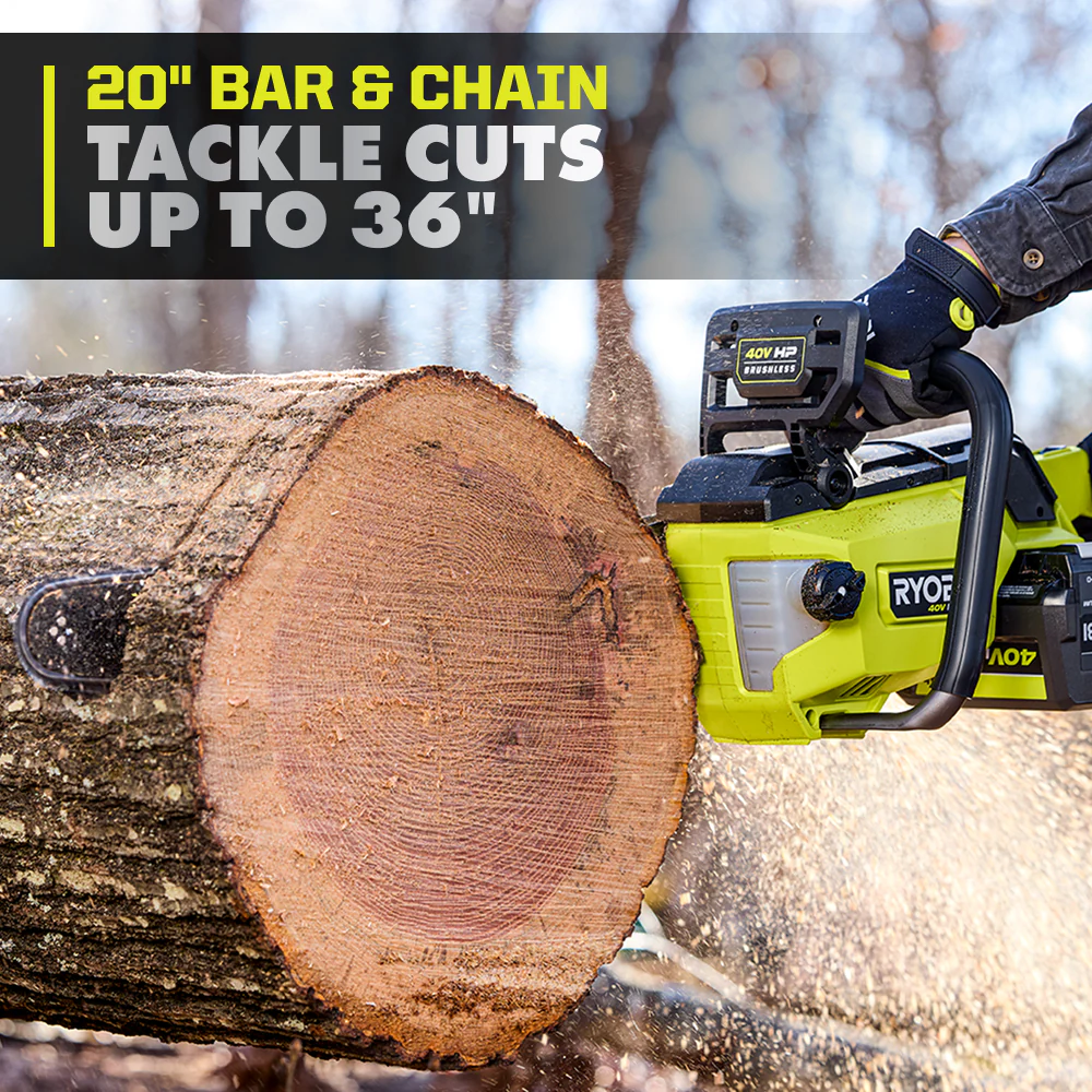 40V HP Brushless 20" Chainsaw Kit - Image 4