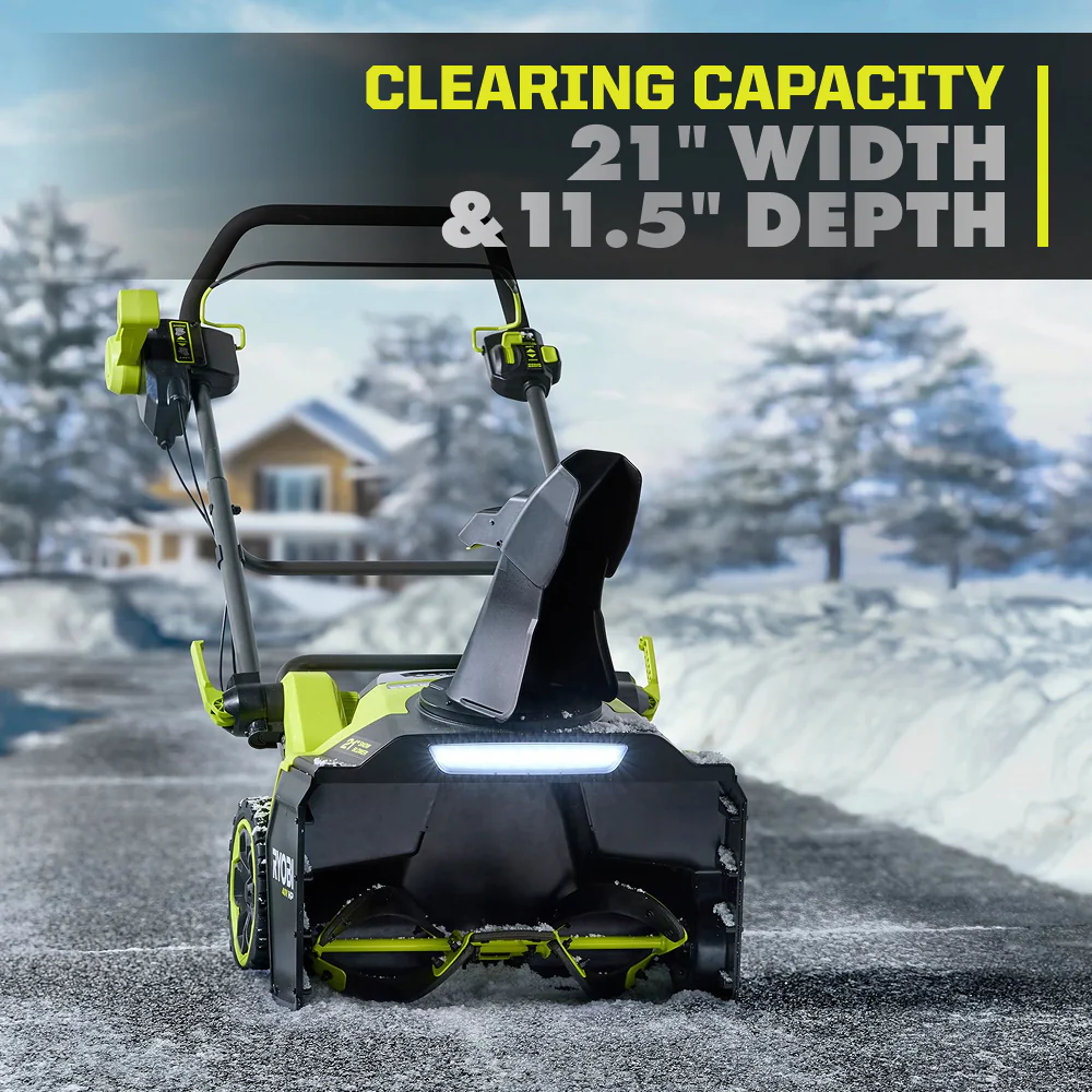 40V HP Brushless 21β Single-Stage Auger-Propelled Snow Blower - Image 8