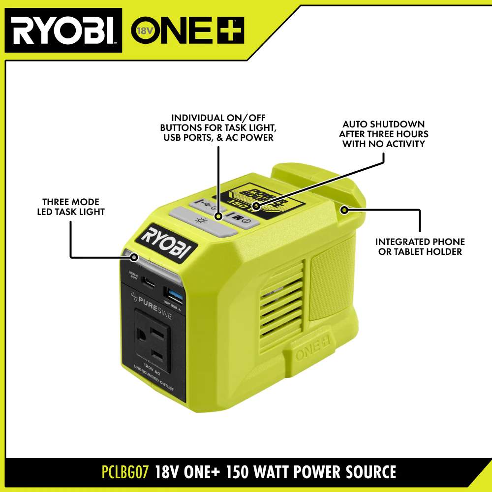 18V ONE+ 150W Power Source - Image 3